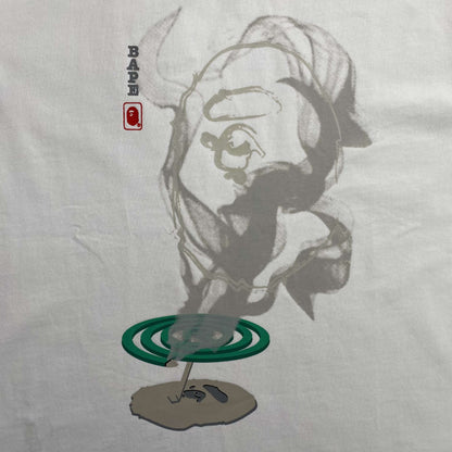 Remera Bape Mosquito Coil Ape Head Blanca