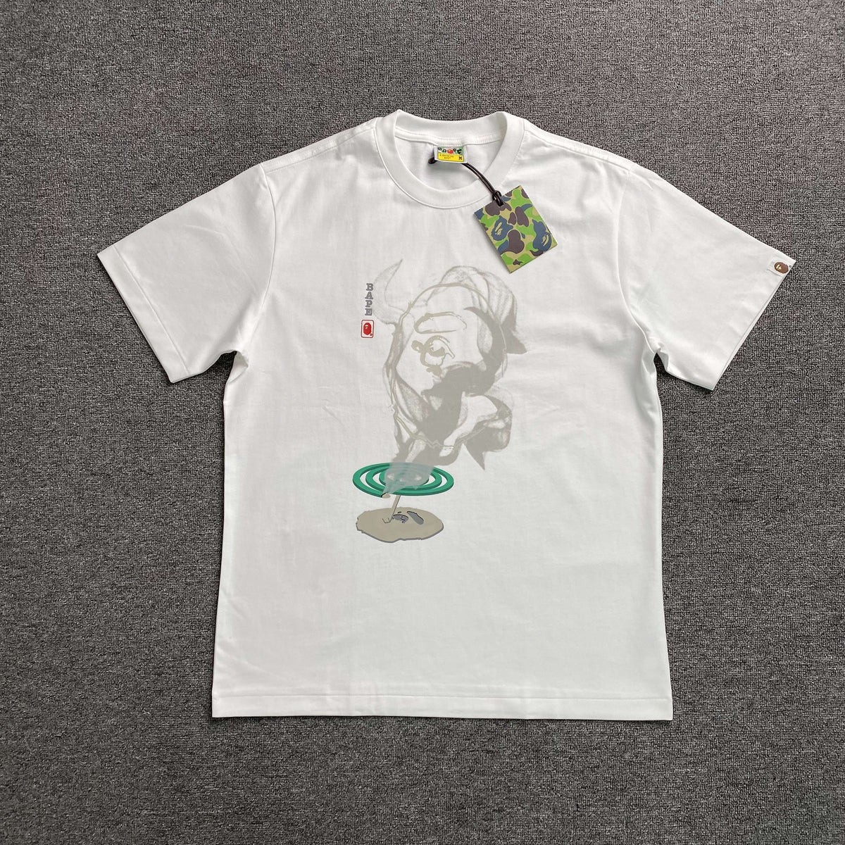 Remera Bape Mosquito Coil Ape Head Blanca