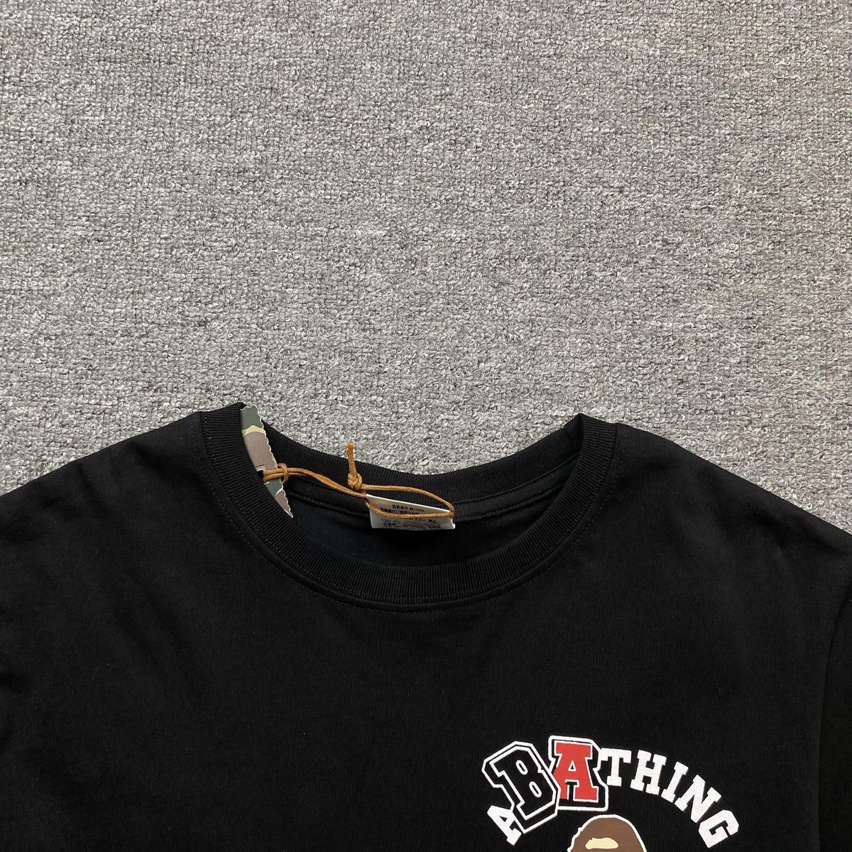 Remera Bape Multi Fonts Negra