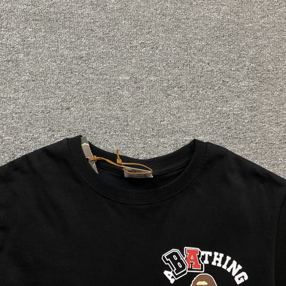 Remera Bape Multi Fonts Negra