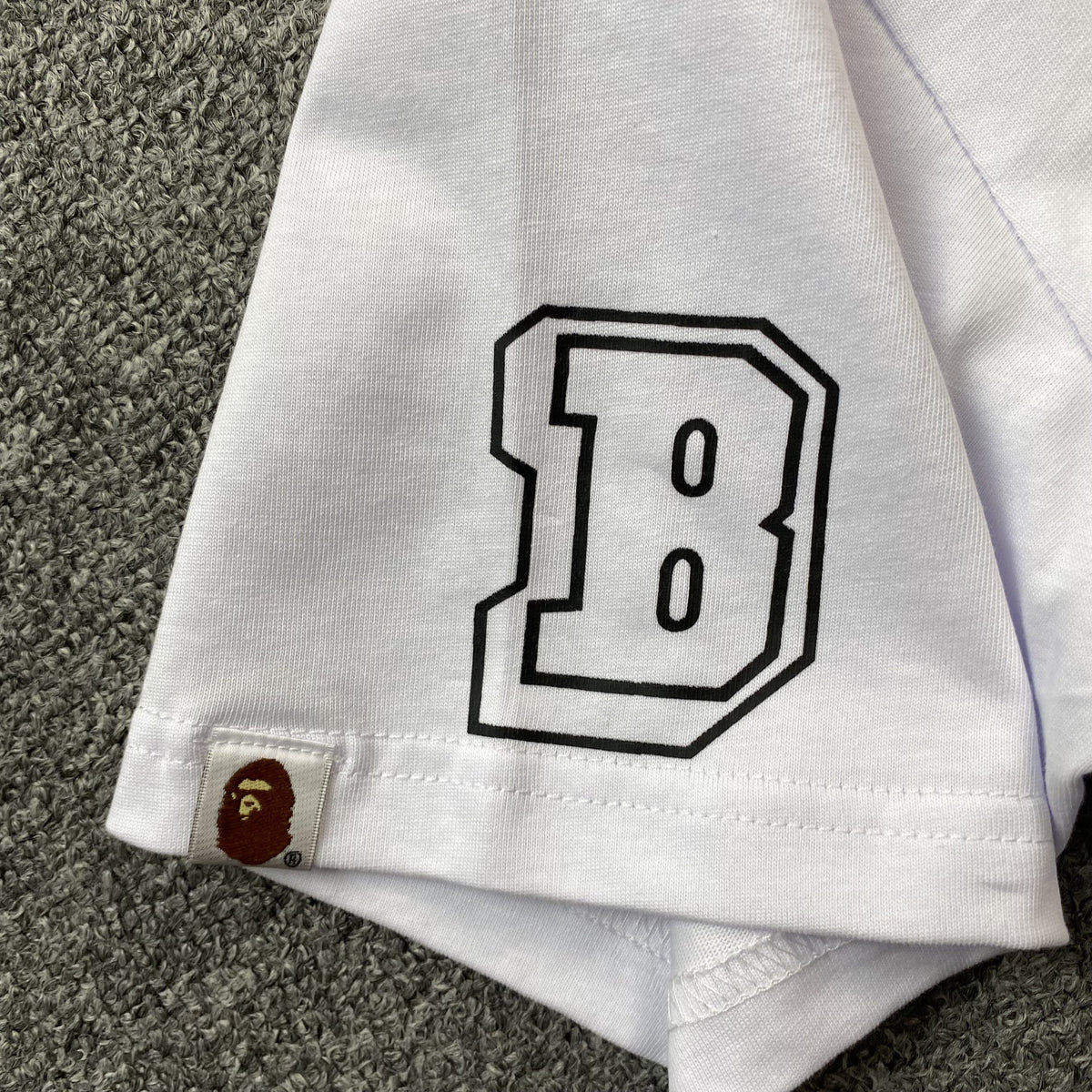 Remera Bape Multi Fonts Blanca
