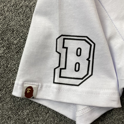 Remera Bape Multi Fonts Blanca