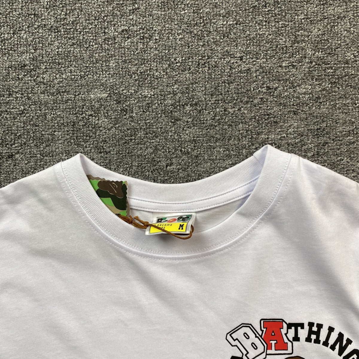 Remera Bape Multi Fonts Blanca