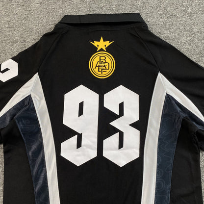 Remera Bape Multi Logo Soccer Jersey Negra
