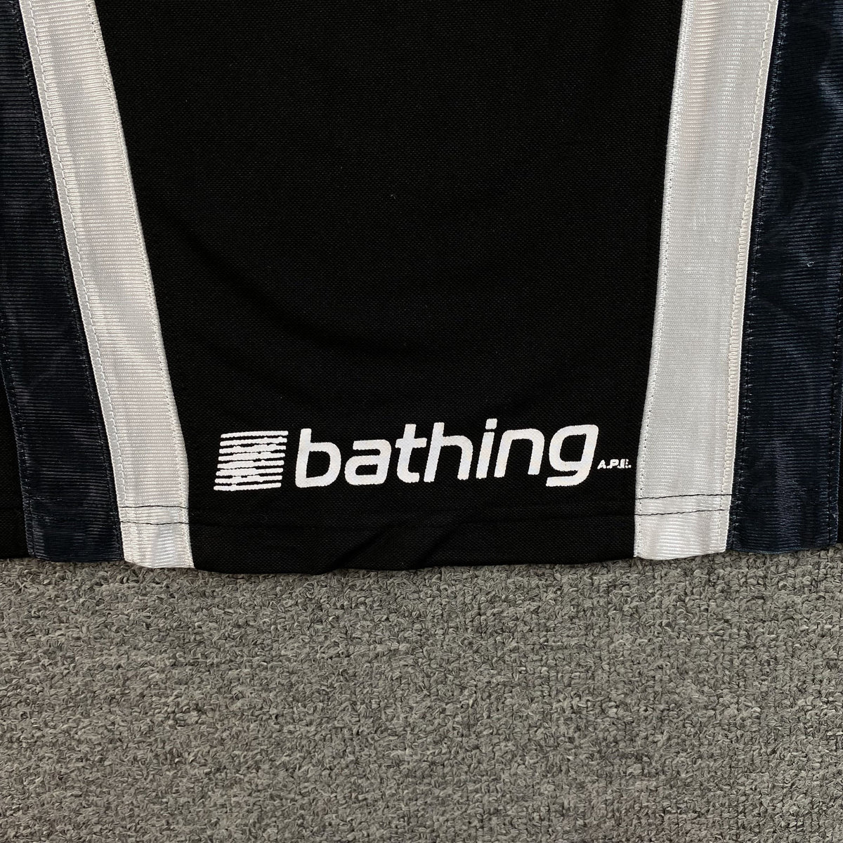 Remera Bape Multi Logo Soccer Jersey Negra