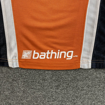 Remera Bape Multi Logo Soccer Jersey Naranja