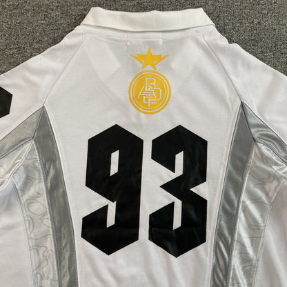 Remera Bape Multi Logo Soccer Jersey Blanca