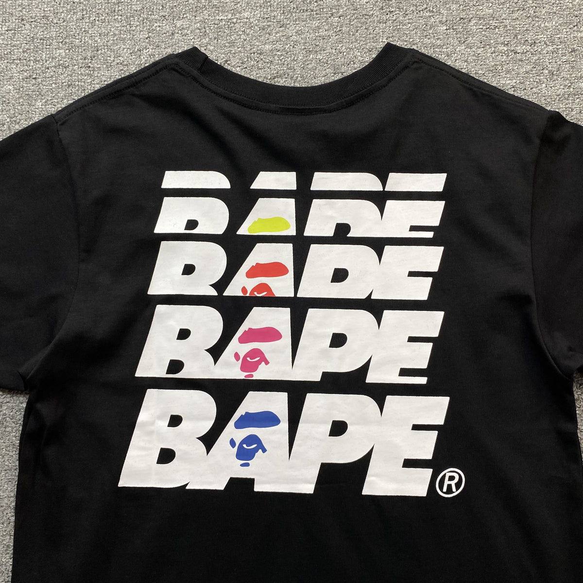 Remera Bape Reflex Negra