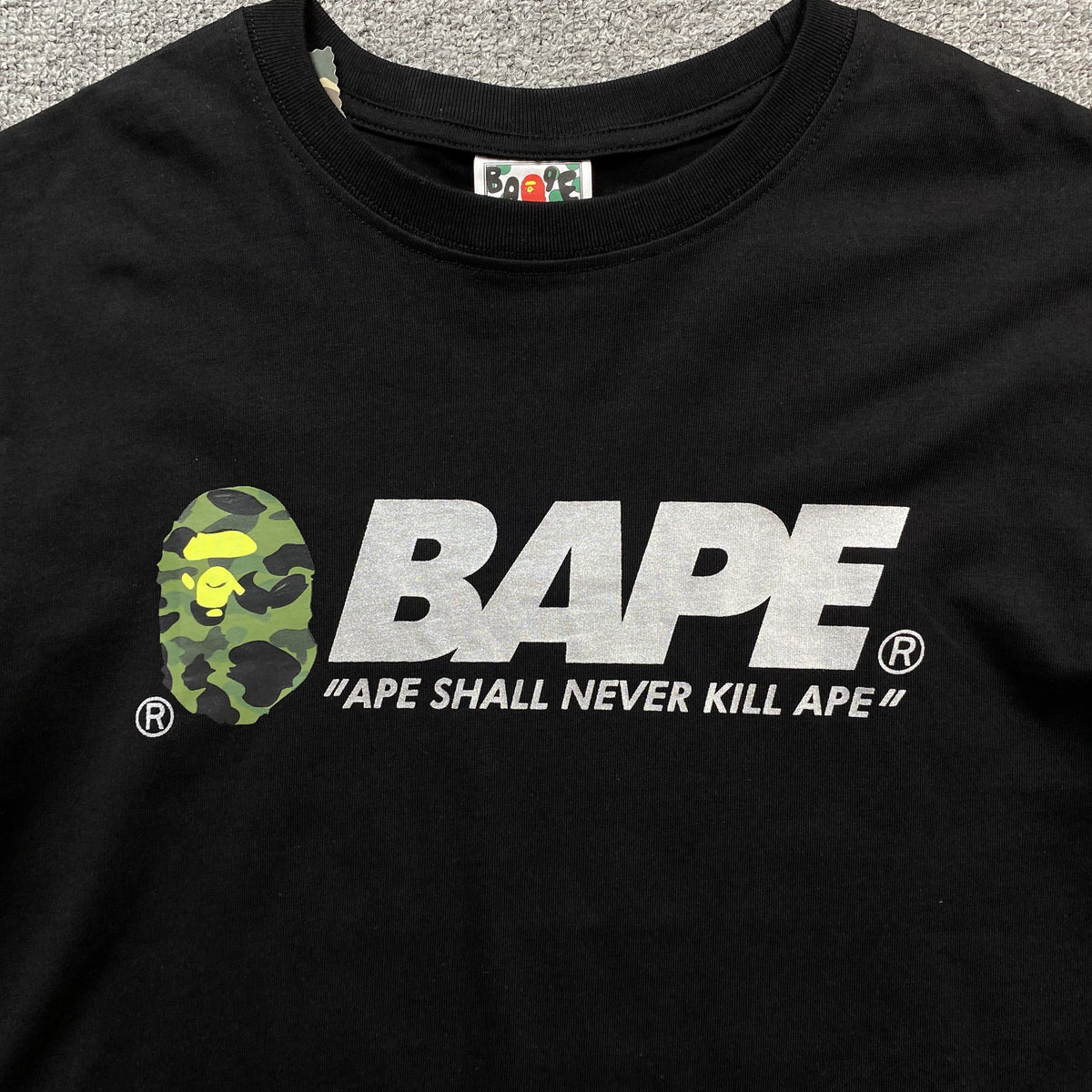 Remera Bape Reflex Negra