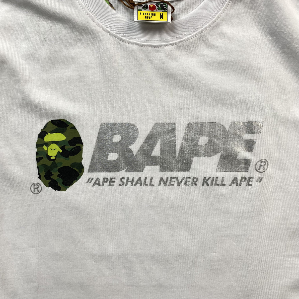 Remera Bape Reflex Blanca
