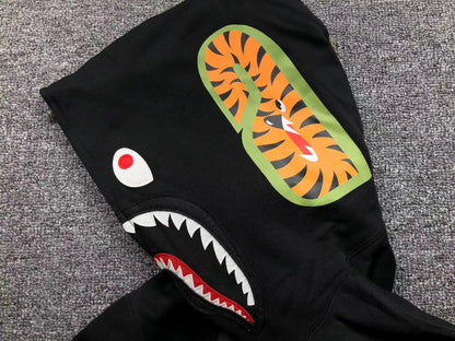 Campera Bape Shark Full Zip Buzo Negro