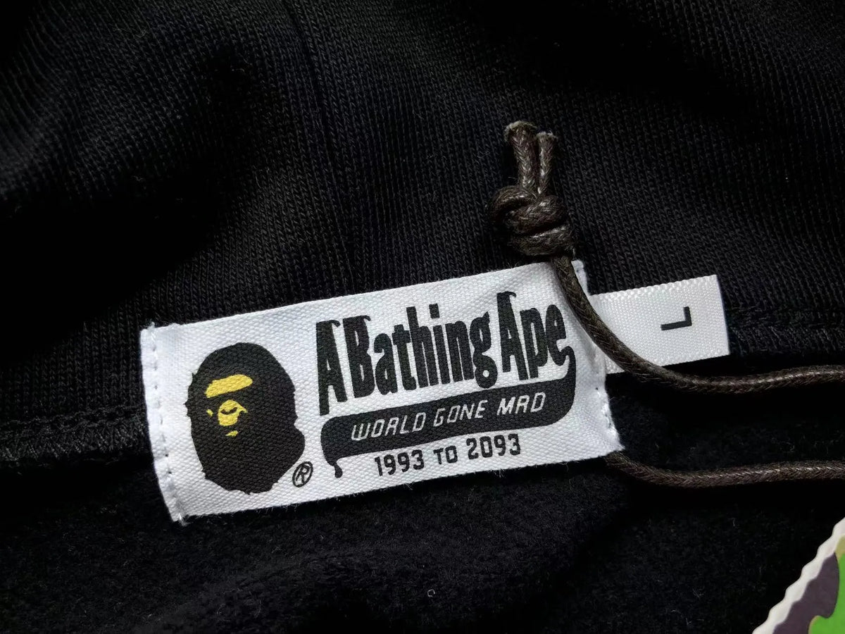 Campera Bape Shark Full Zip Buzo Negro