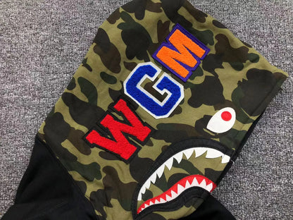 Campera Bape Shark Full Zip Buzo Negro