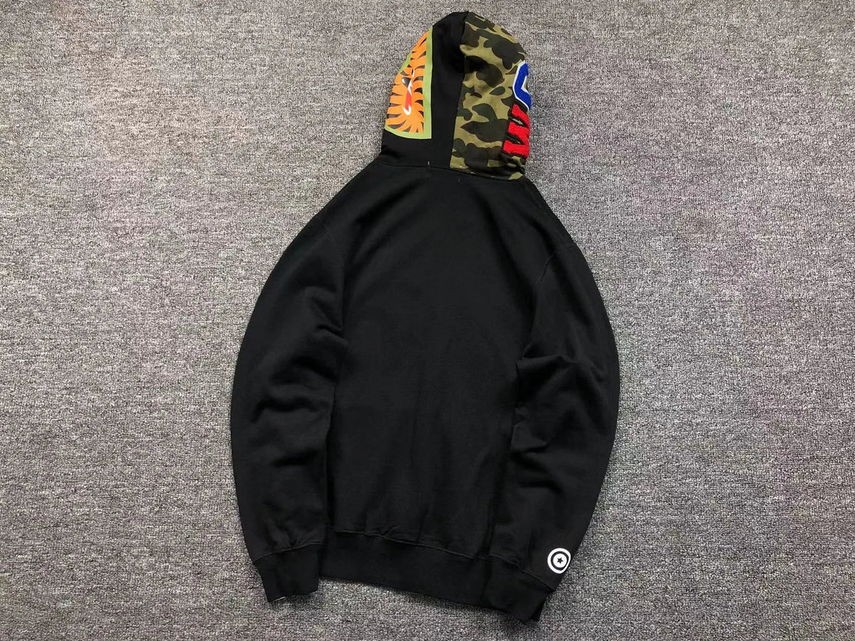 Campera Bape Shark Full Zip Buzo Negro