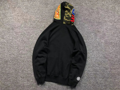 Campera Bape Shark Full Zip Buzo Negro