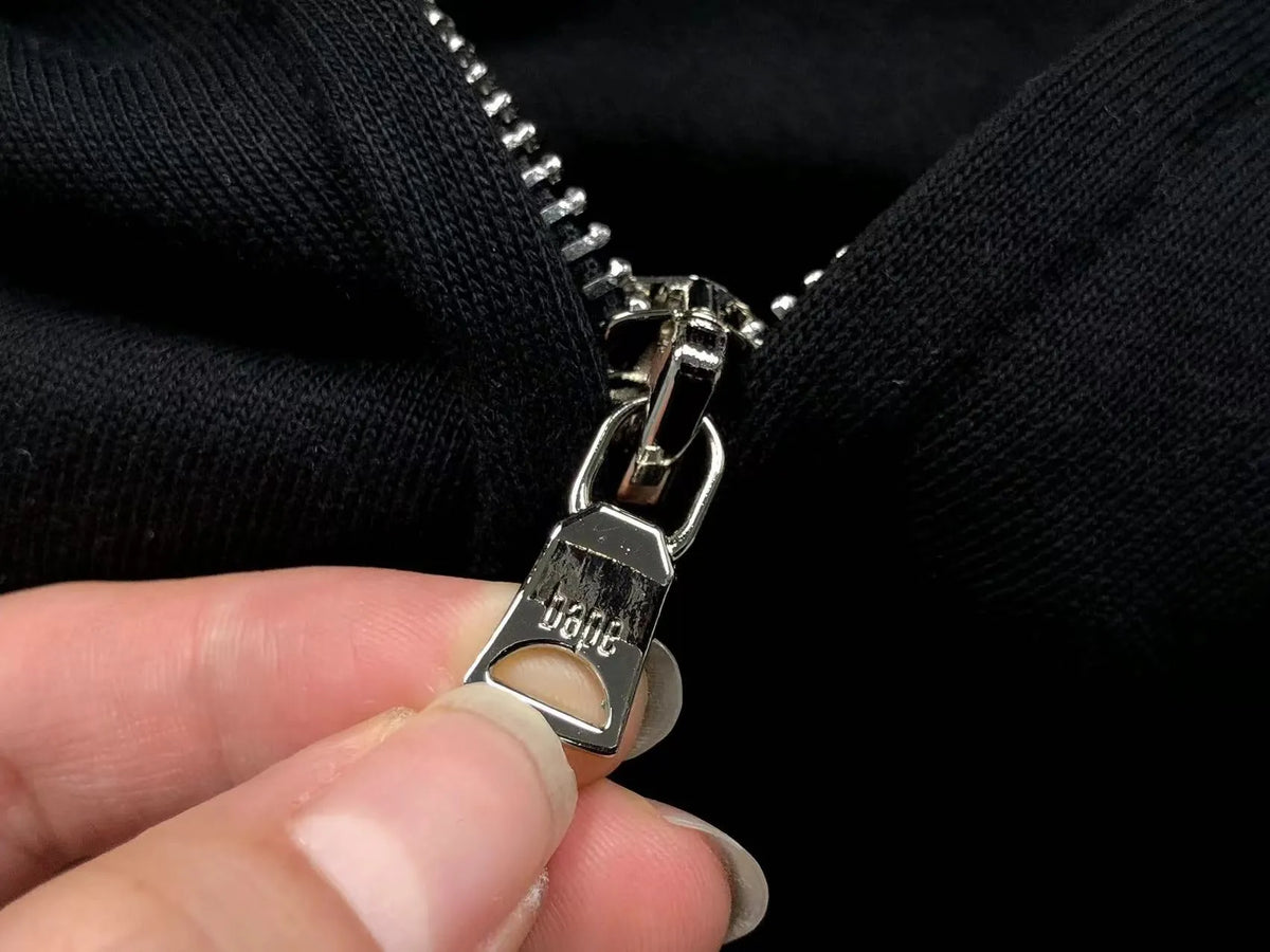 Campera Bape Shark Full Zip Buzo Negro