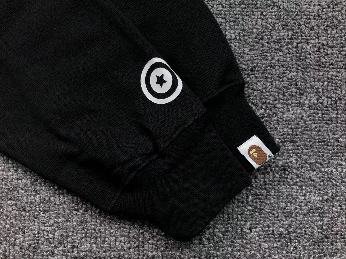 Campera Bape Shark Full Zip Buzo Negro