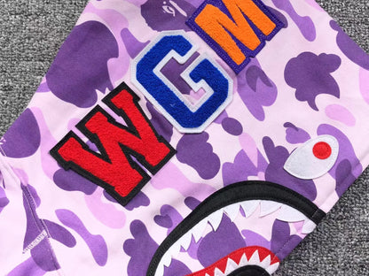 Campera Bape Shark Taipei Limited Full Zip Violeta