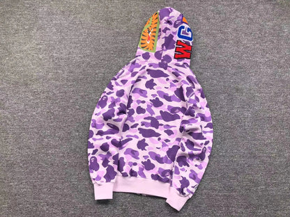 Campera Bape Shark Taipei Limited Full Zip Violeta