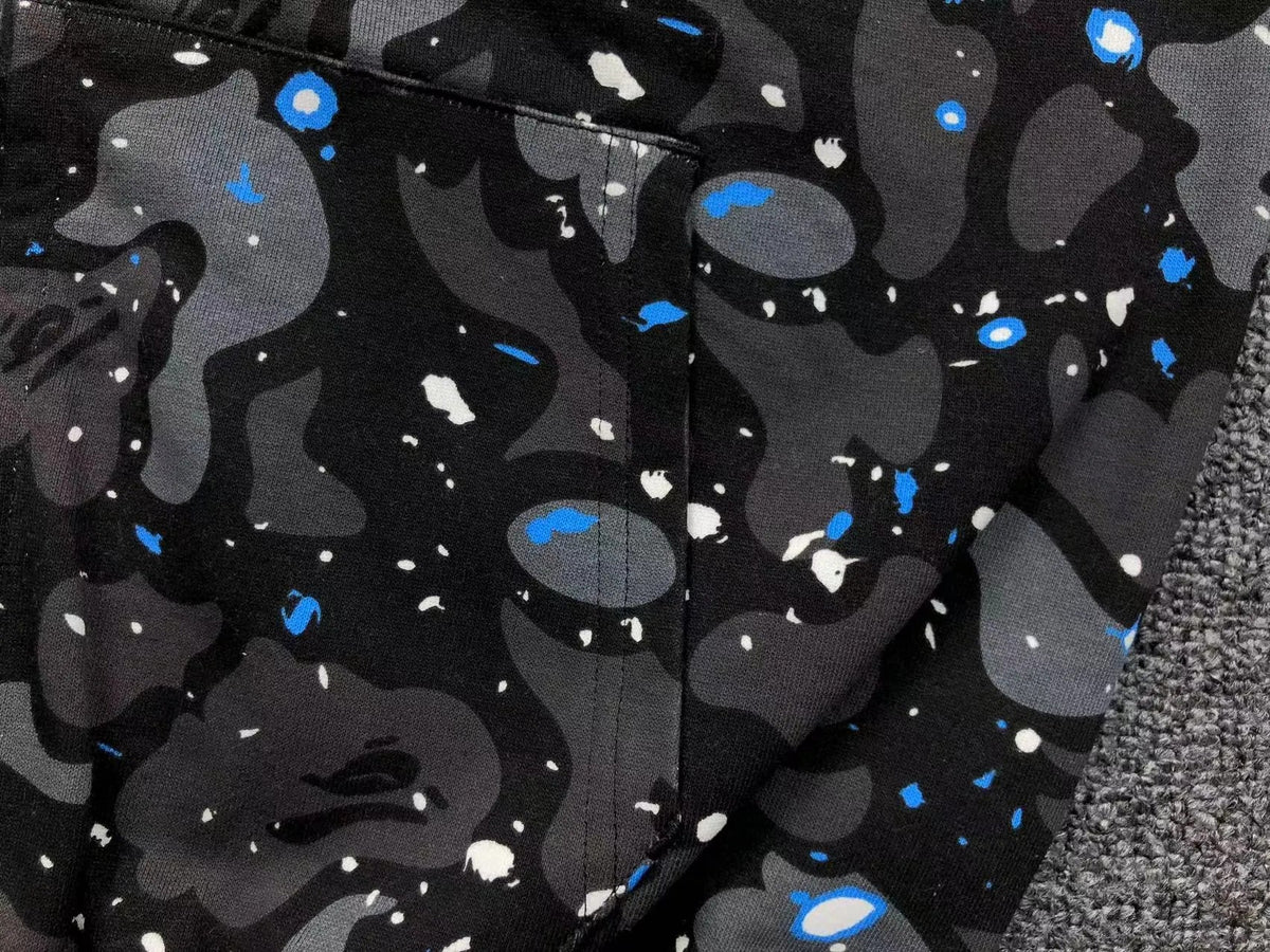 Campera Bape Space Camo Shark Full Zip Double Negra