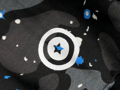 Campera Bape Space Camo Shark Full Zip Double Negra