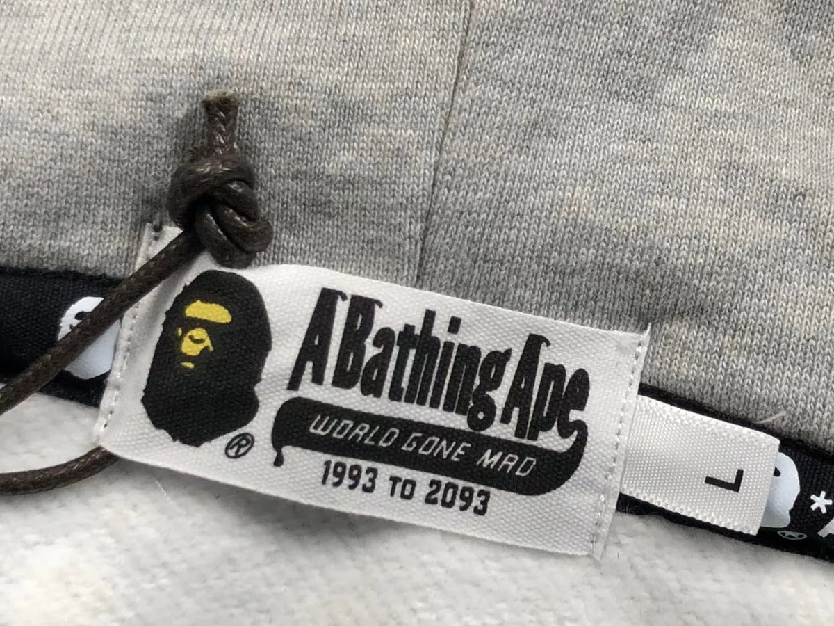 Campera Bape Space Camo Shark Full Zip Double Blanca