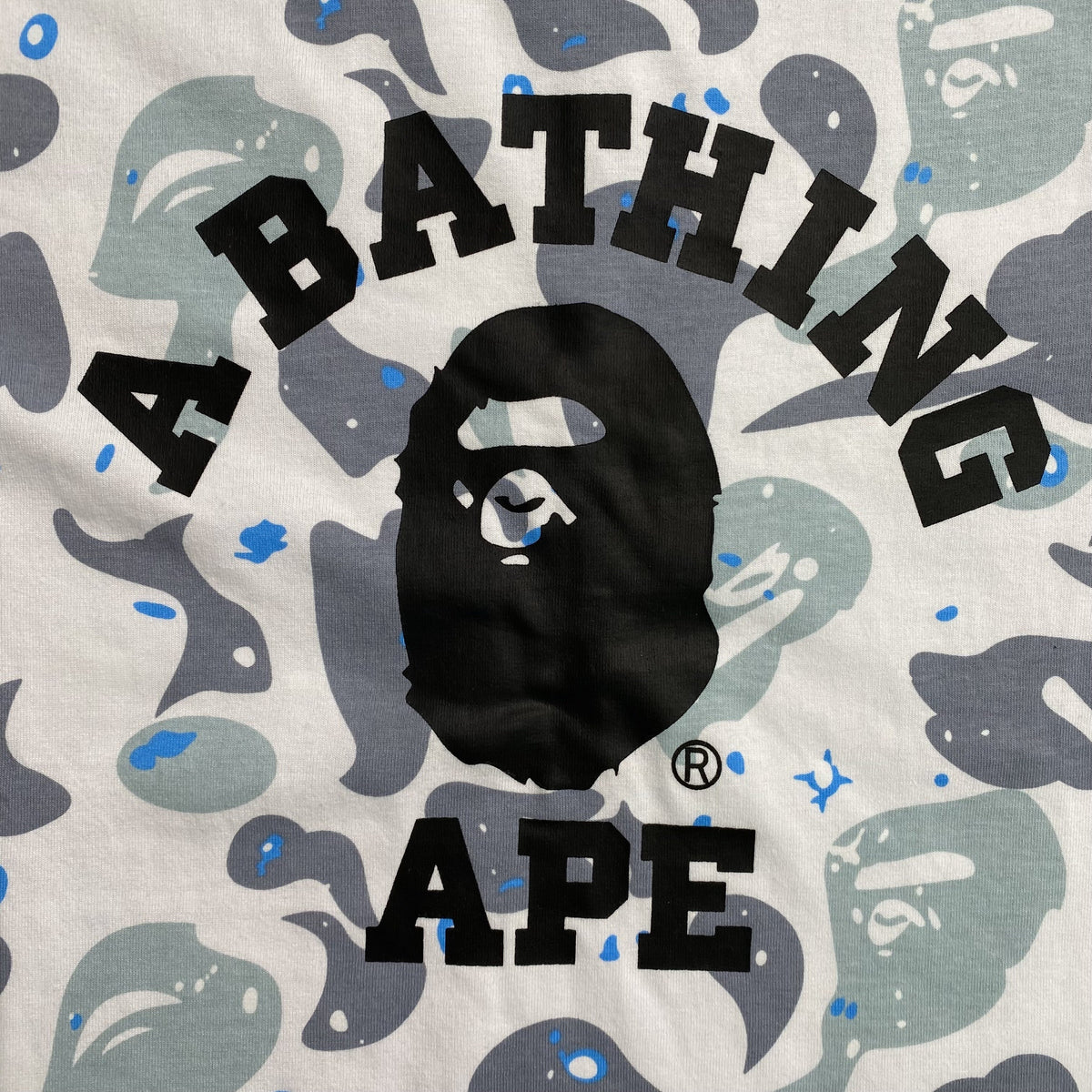 Remera Bape Space Camo Blanca