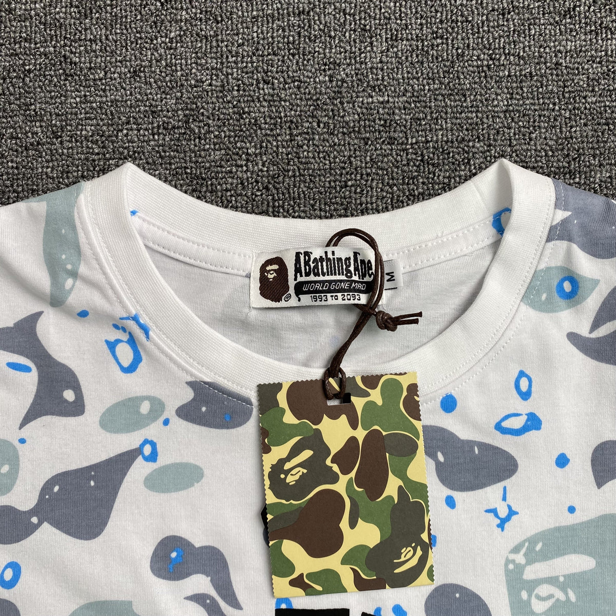 Remera Bape Space Camo Blanca