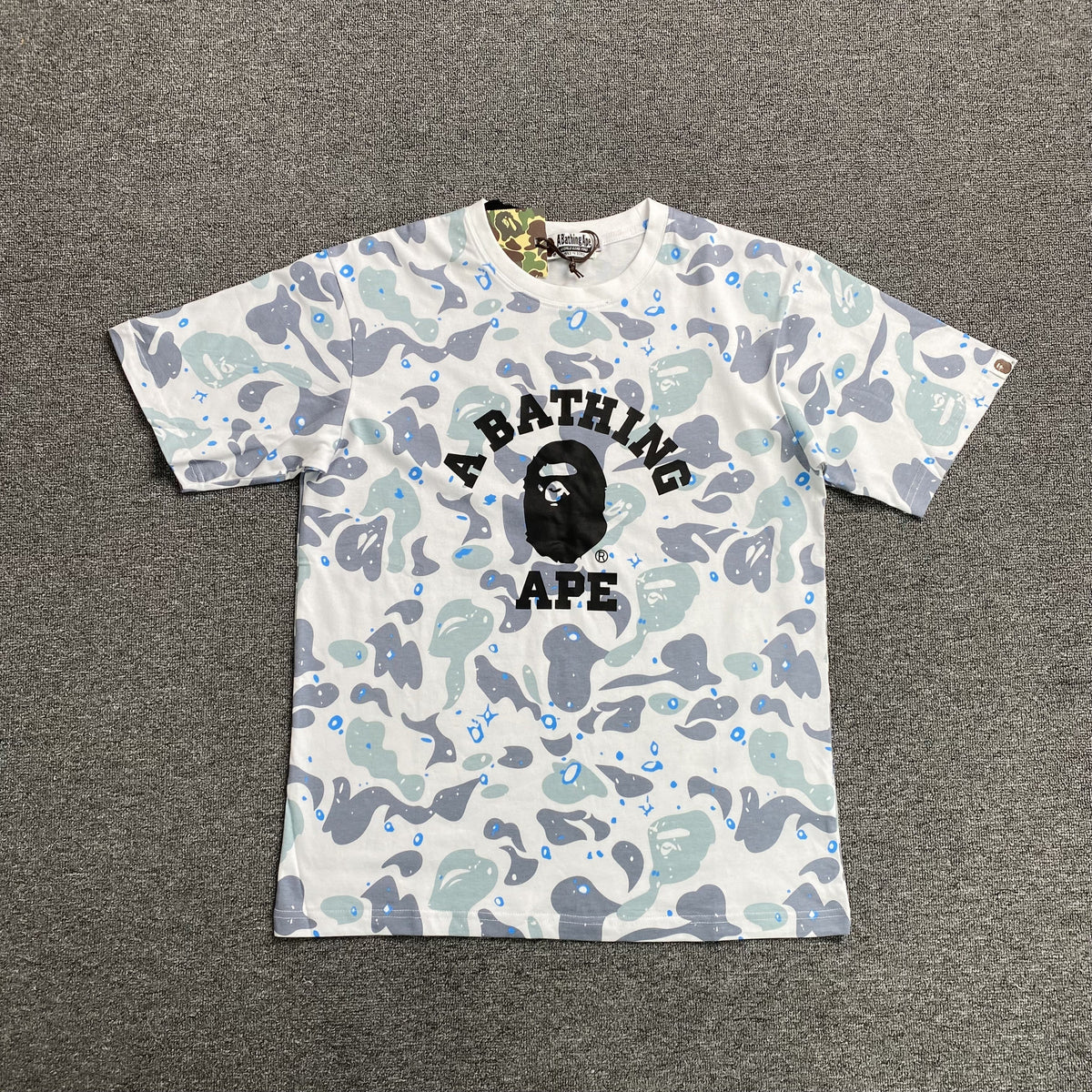Remera Bape Space Camo Blanca