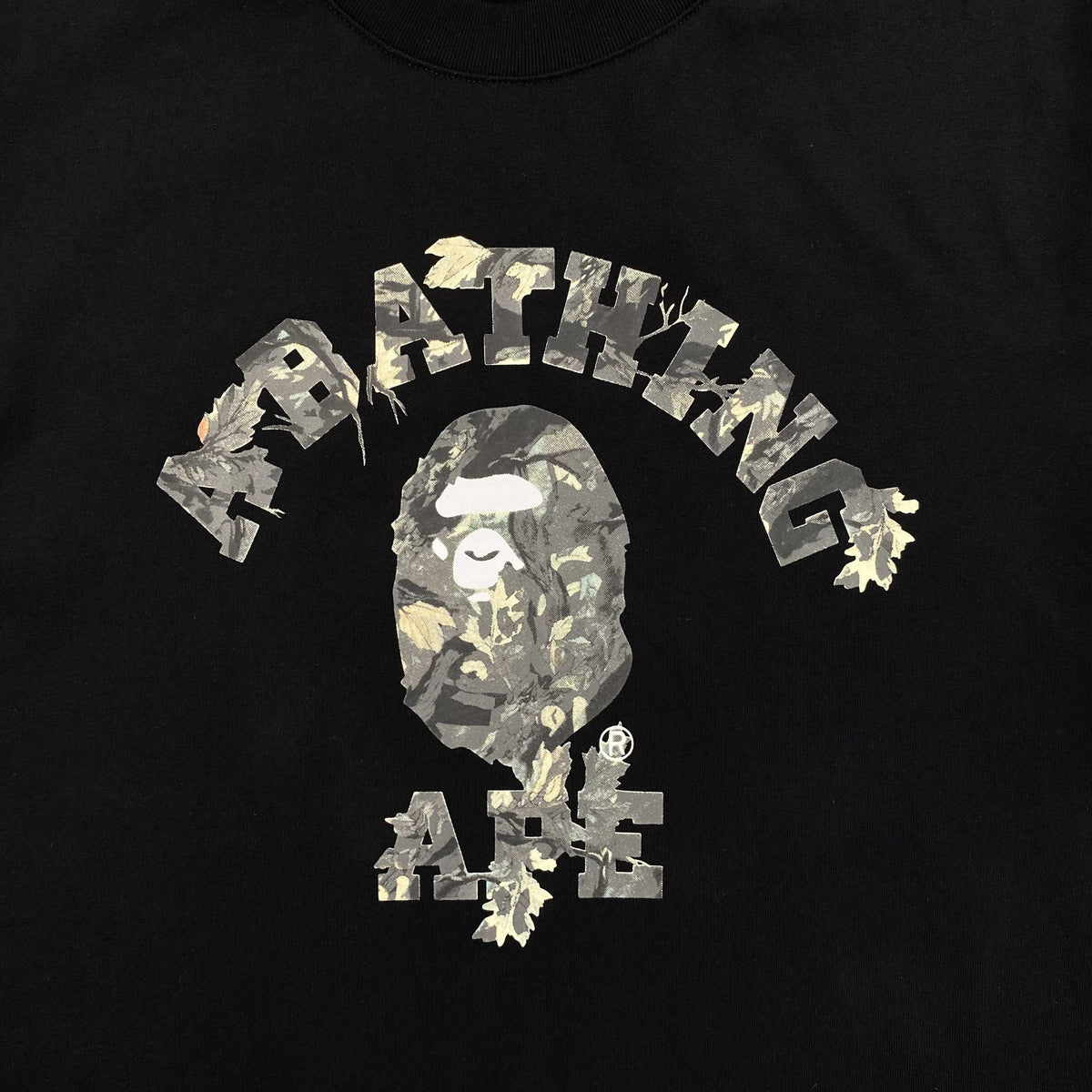 Remera Bape Tree Edge Camo Negra