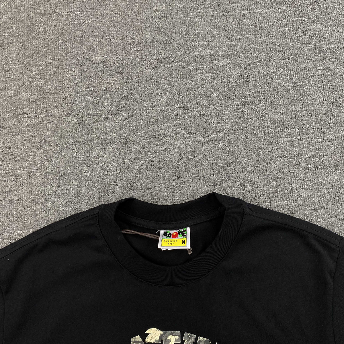 Remera Bape Tree Edge Camo Negra
