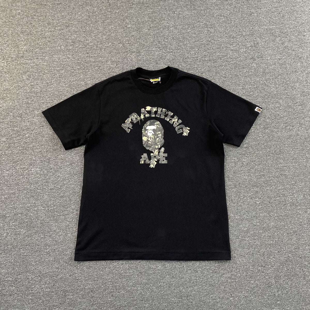 Remera Bape Tree Edge Camo Negra
