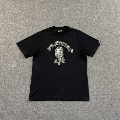 Remera Bape Tree Edge Camo Negra