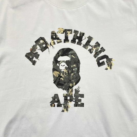 Remera Bape Tree Edge Camo Blanca