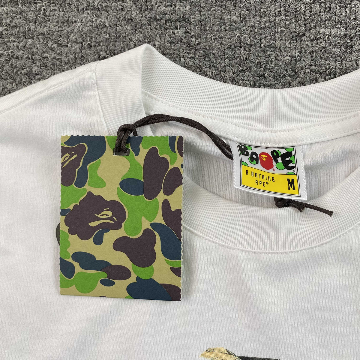 Remera Bape Tree Edge Camo Blanca