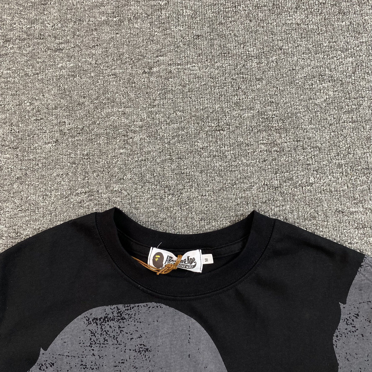 Remera Bape Water Print Ape Head Negra