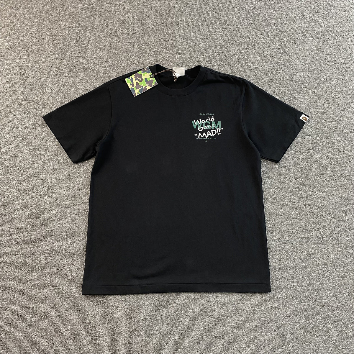 Remera Bape Woodland Camo WGM Negra