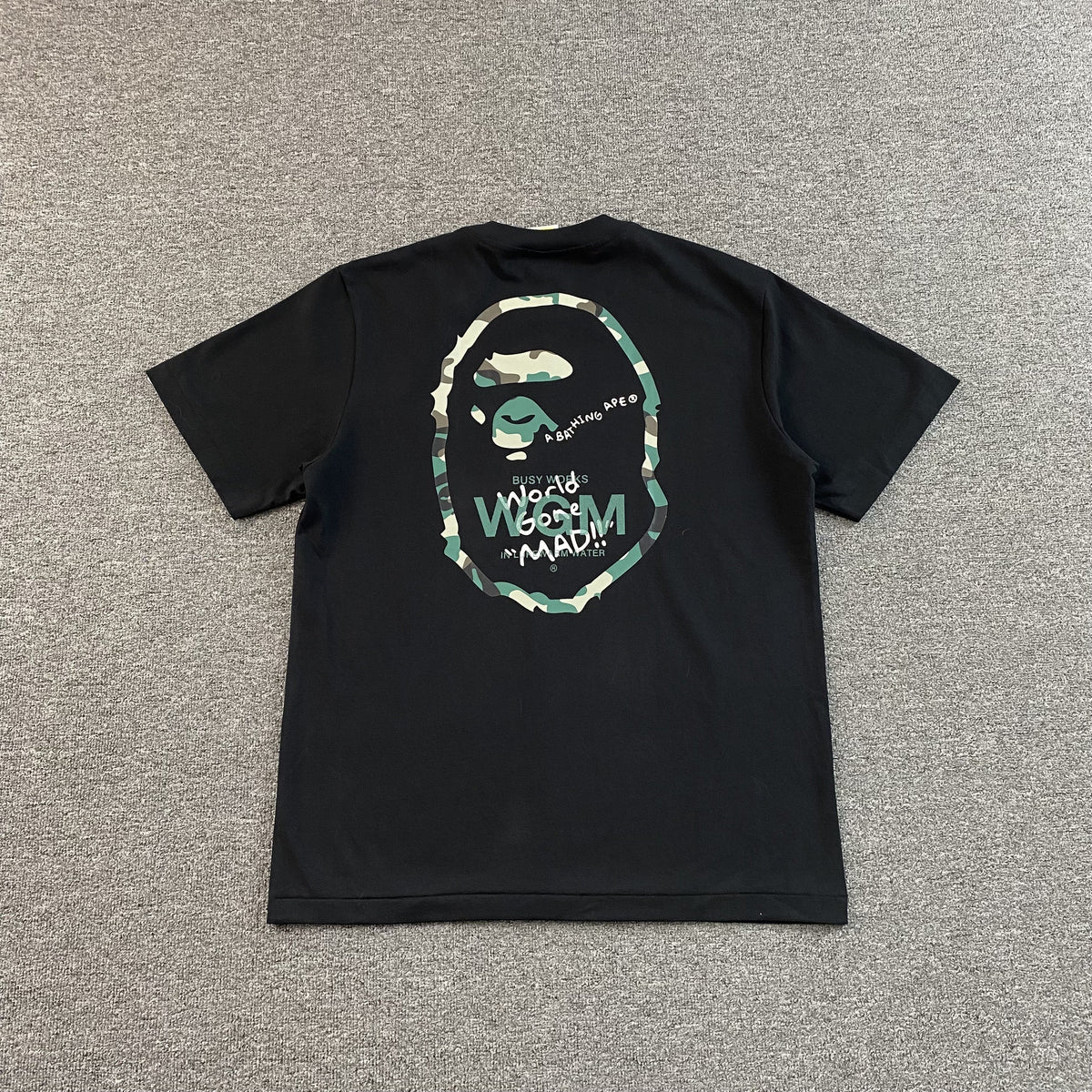 Remera Bape Woodland Camo WGM Negra