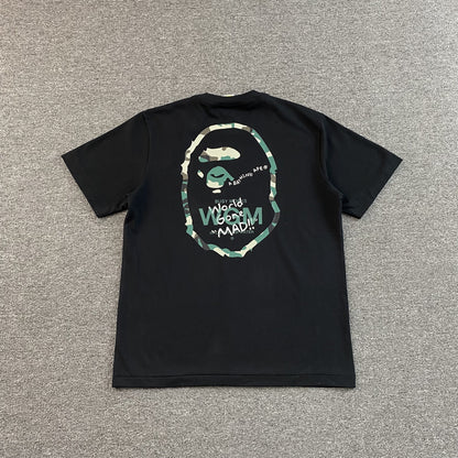 Remera Bape Woodland Camo WGM Negra