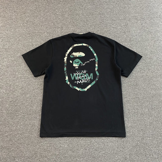 Remera Bape Woodland Camo WGM Negra