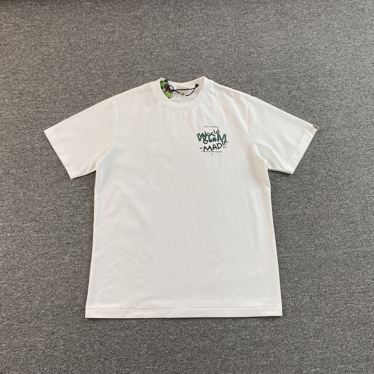 Remera Bape Woodland Camo WGM Blanca