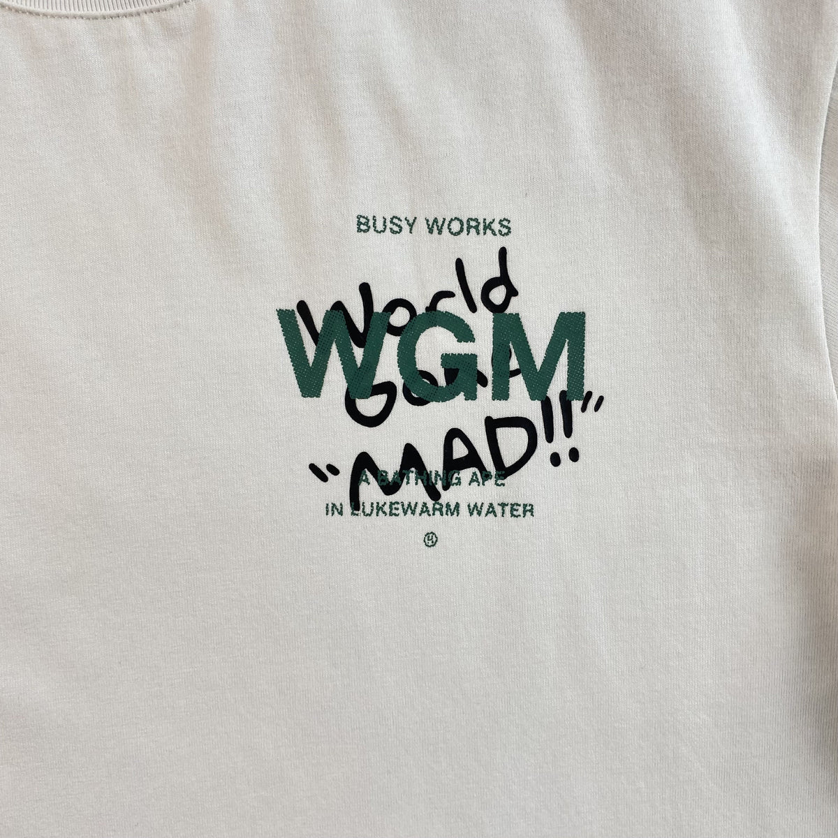 Remera Bape Woodland Camo WGM Blanca