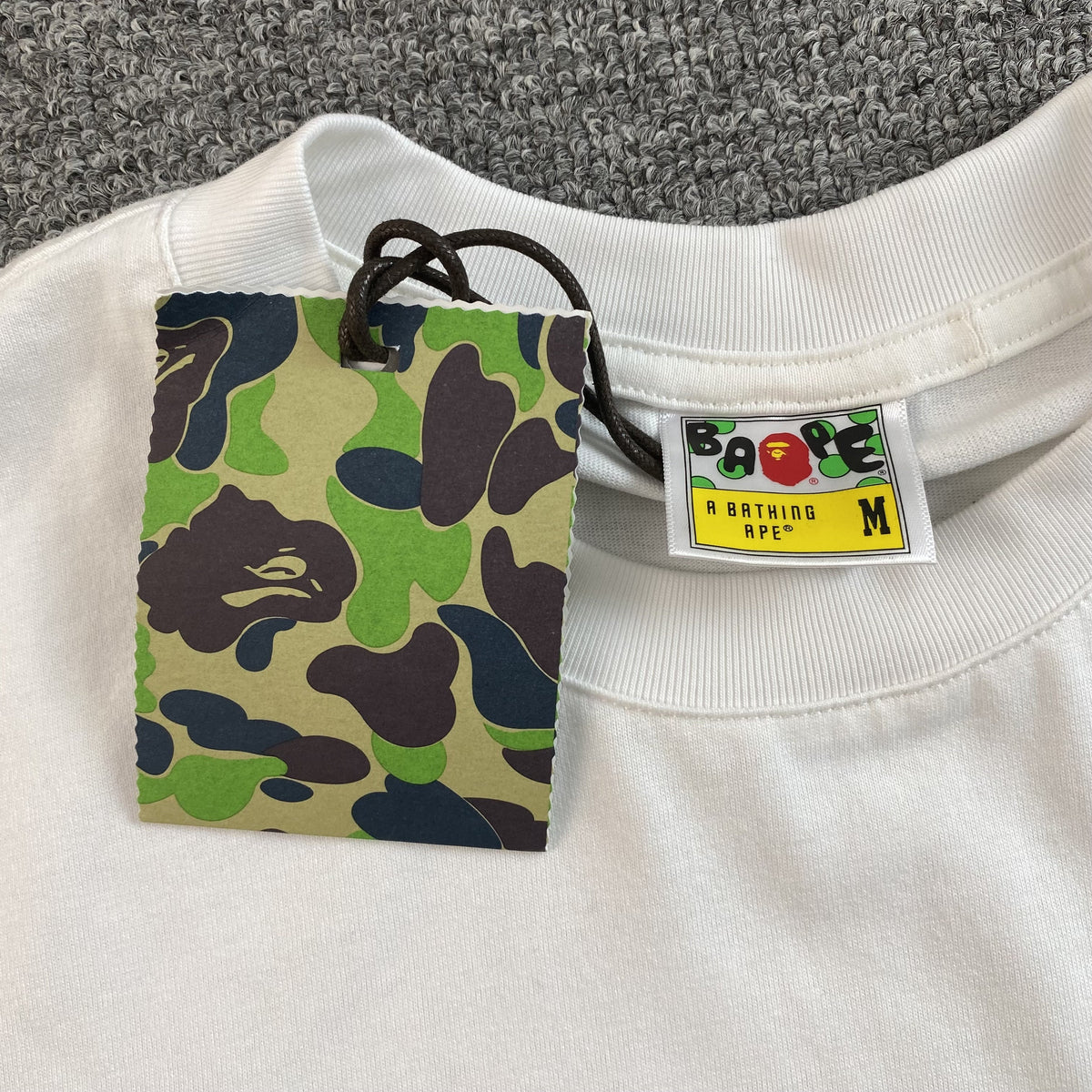 Remera Bape Woodland Camo WGM Blanca
