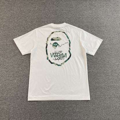Remera Bape Woodland Camo WGM Blanca