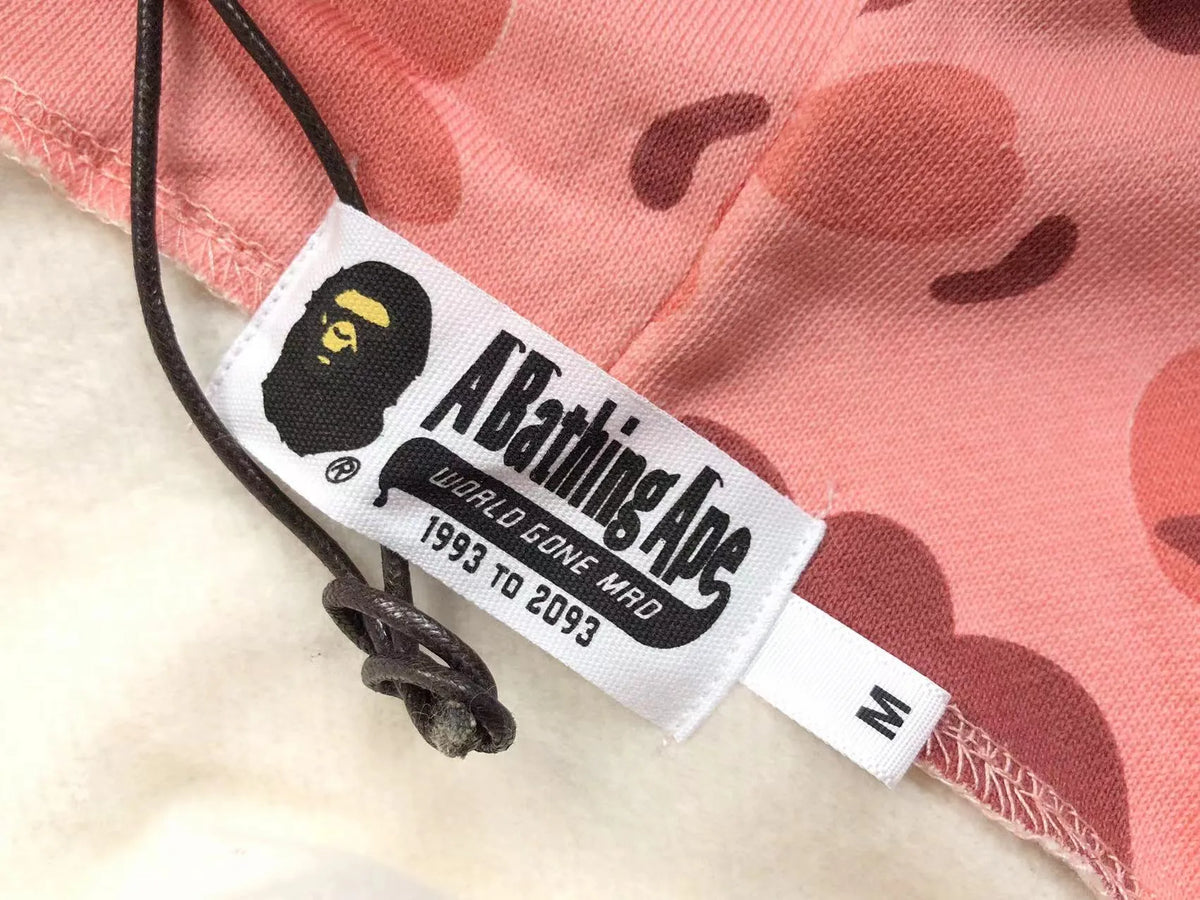 Campera Bape X Barbie Dot Camo Shark Full Zip Rosa