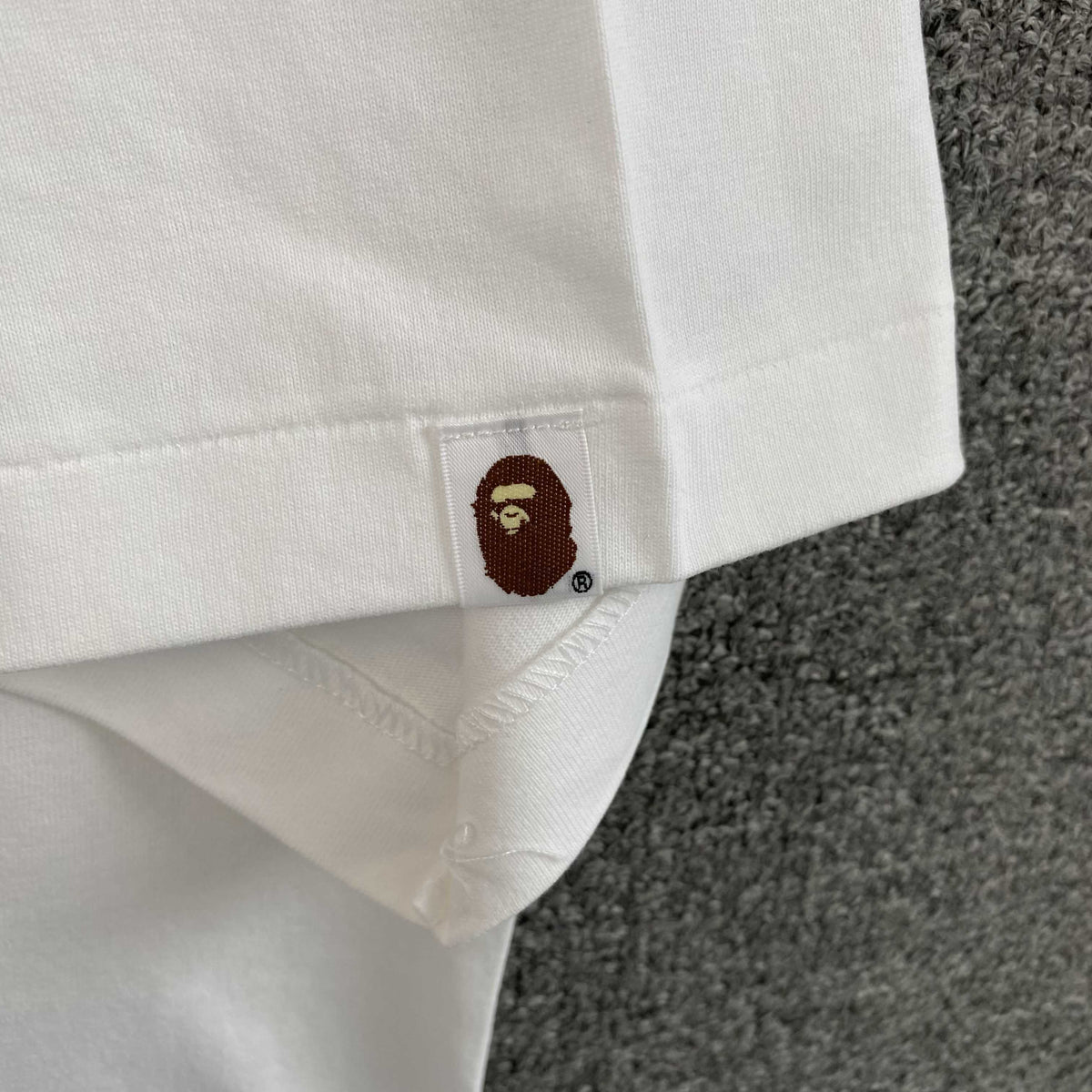 Remera Bape x Burberry Blanca