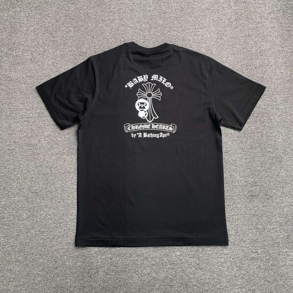 Remera Bape x Chrome Hearts Negra