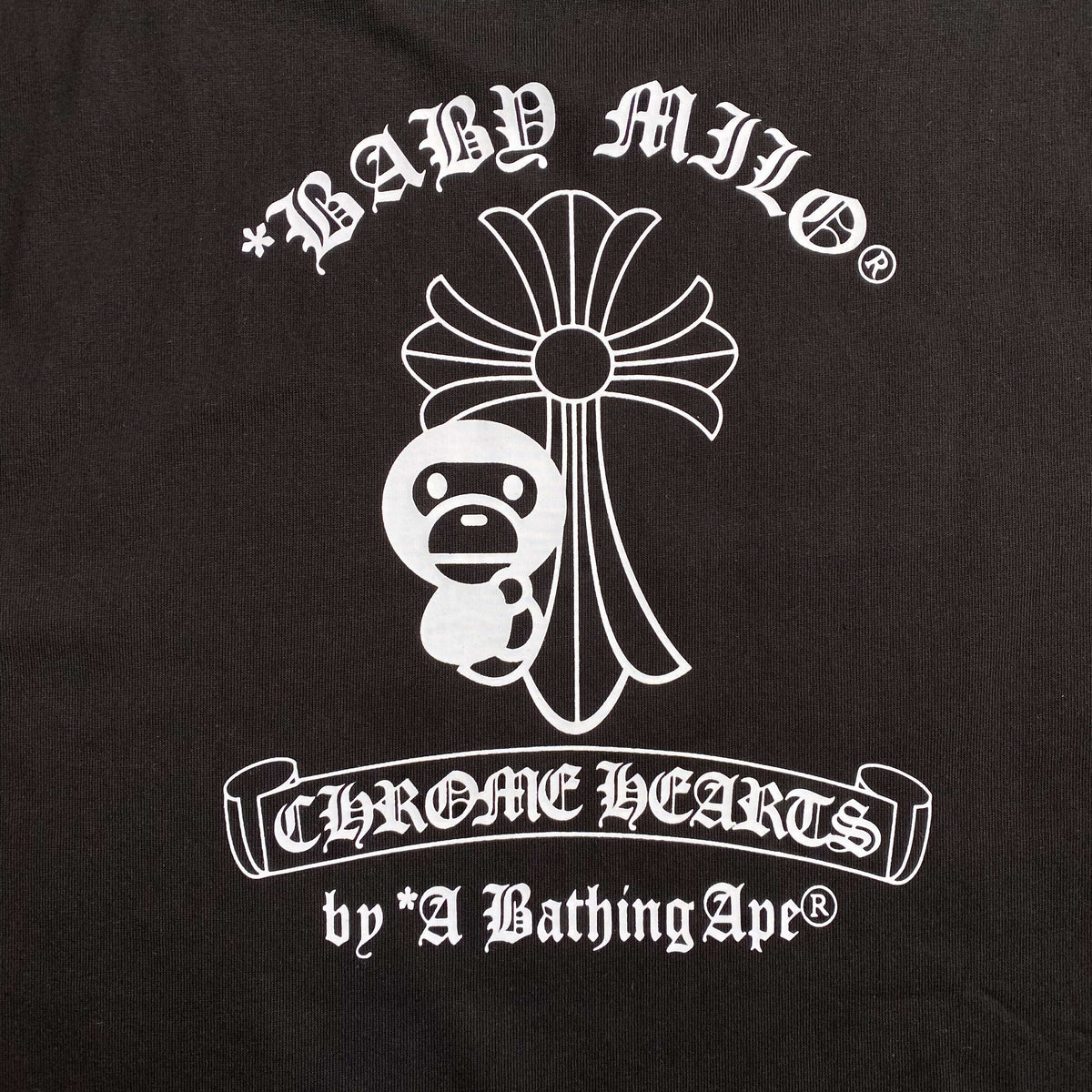 Remera Bape x Chrome Hearts Negra