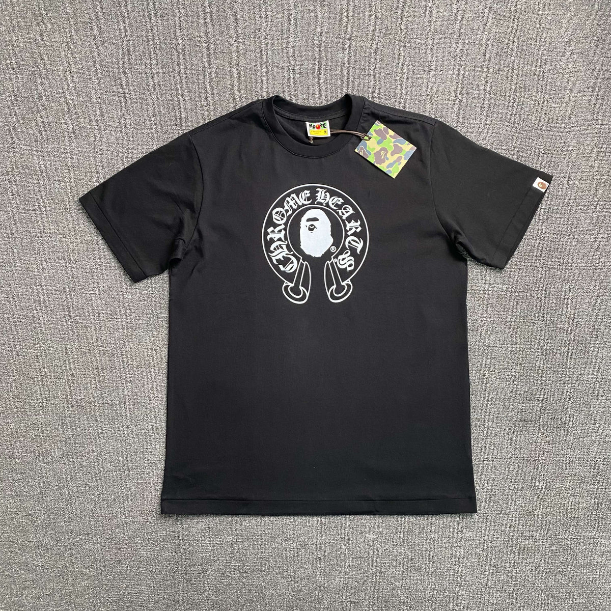 Remera Bape x Chrome Hearts Negra