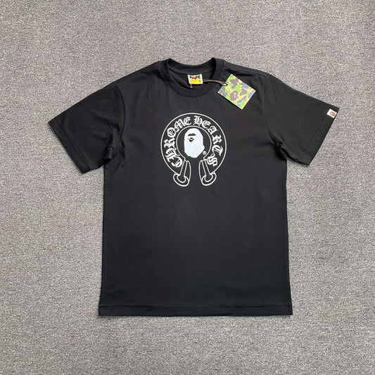 Remera Bape x Chrome Hearts Negra